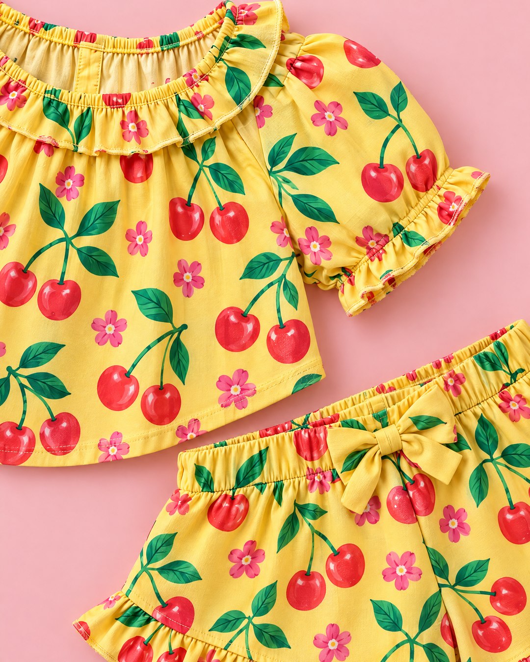 Conjunto amarelo de cerejas - foto 3