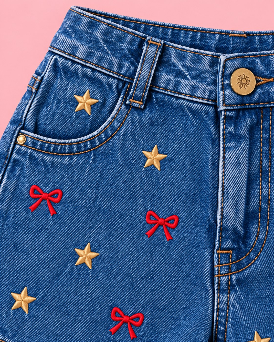 Conjunto Jeans Estrelinhas de Natal - foto 3