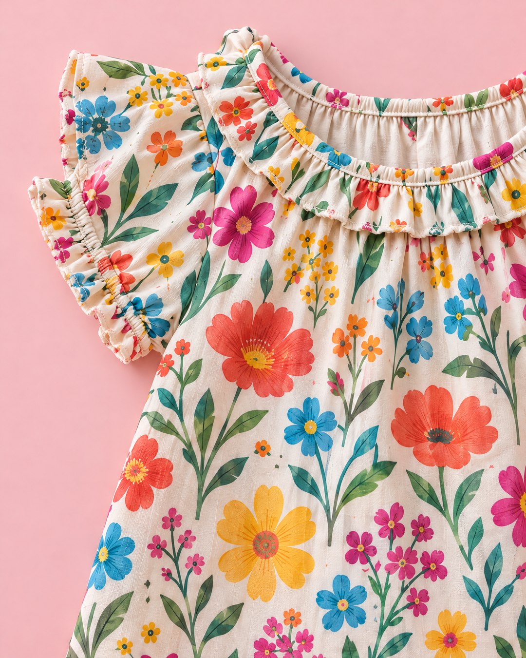 Blusa marfim de flores vibrantes - foto 2