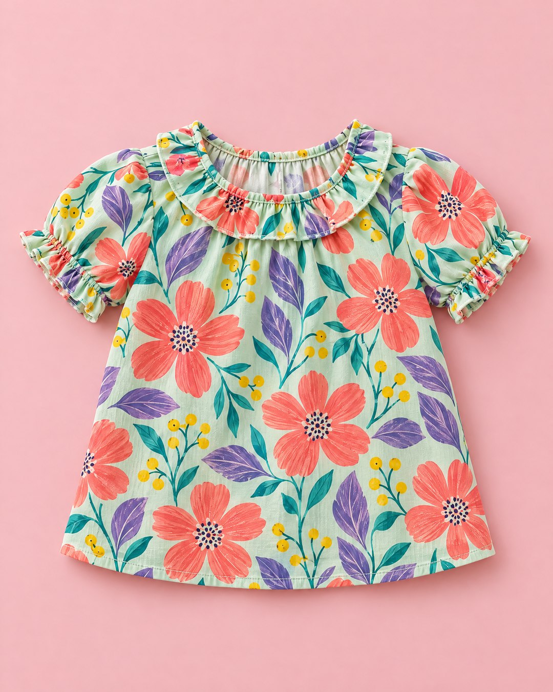 Blusa menta floral - foto 1