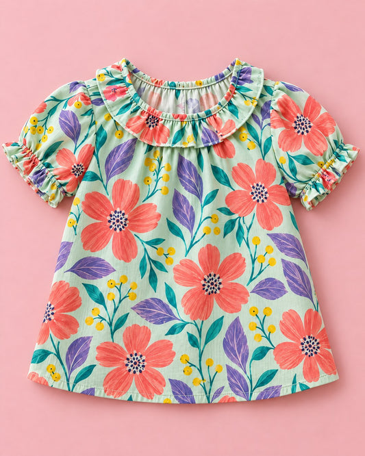 Blusa menta floral - foto 2