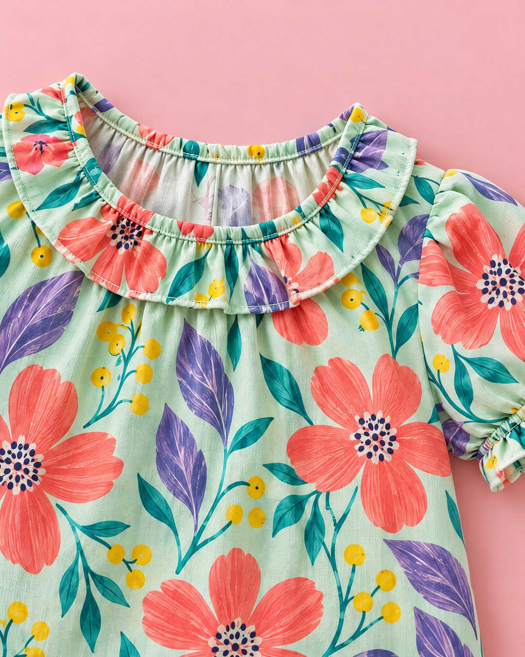 Blusa menta floral - foto 3