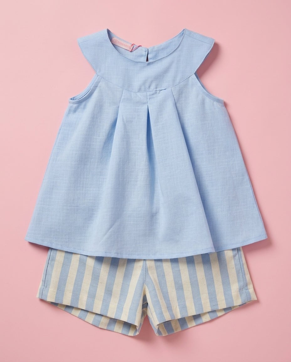 Conjunto Azul listrado - foto 1