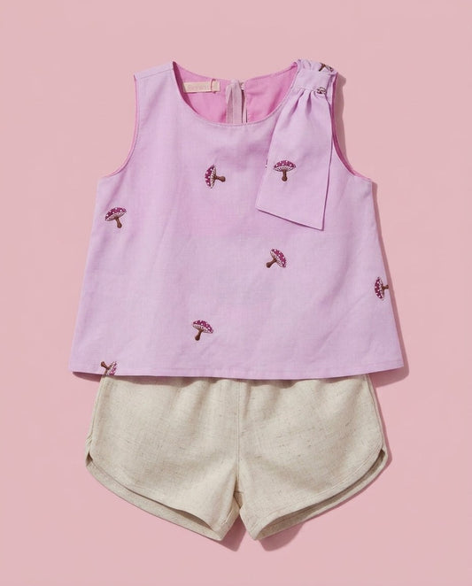 Conjunto Cogumelos lilás - foto 1