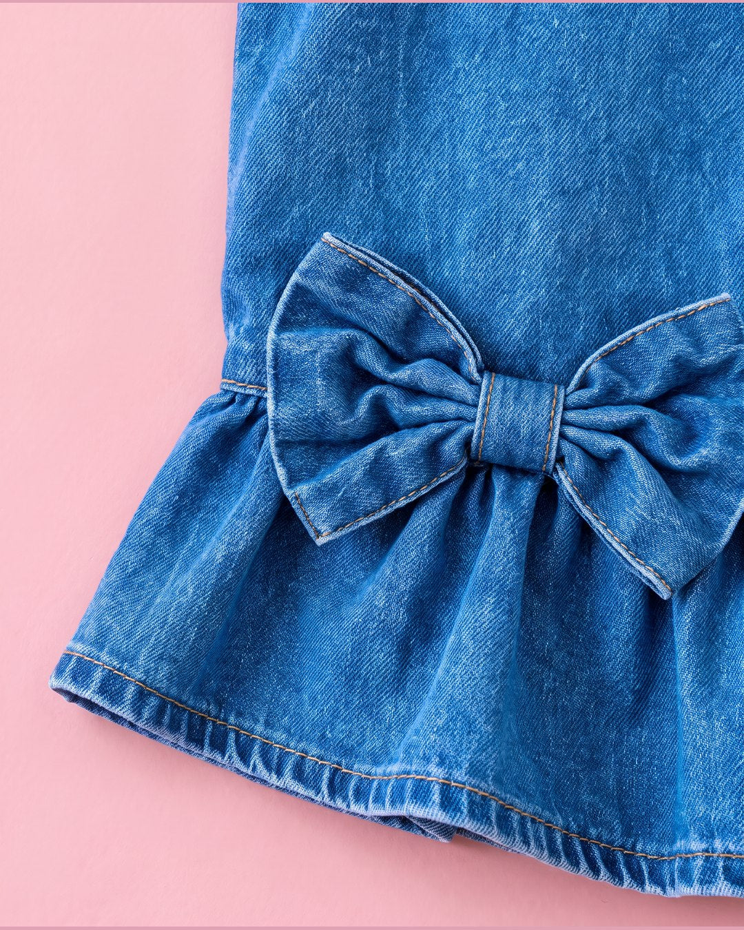 Conjunto jeans com laços - foto 2