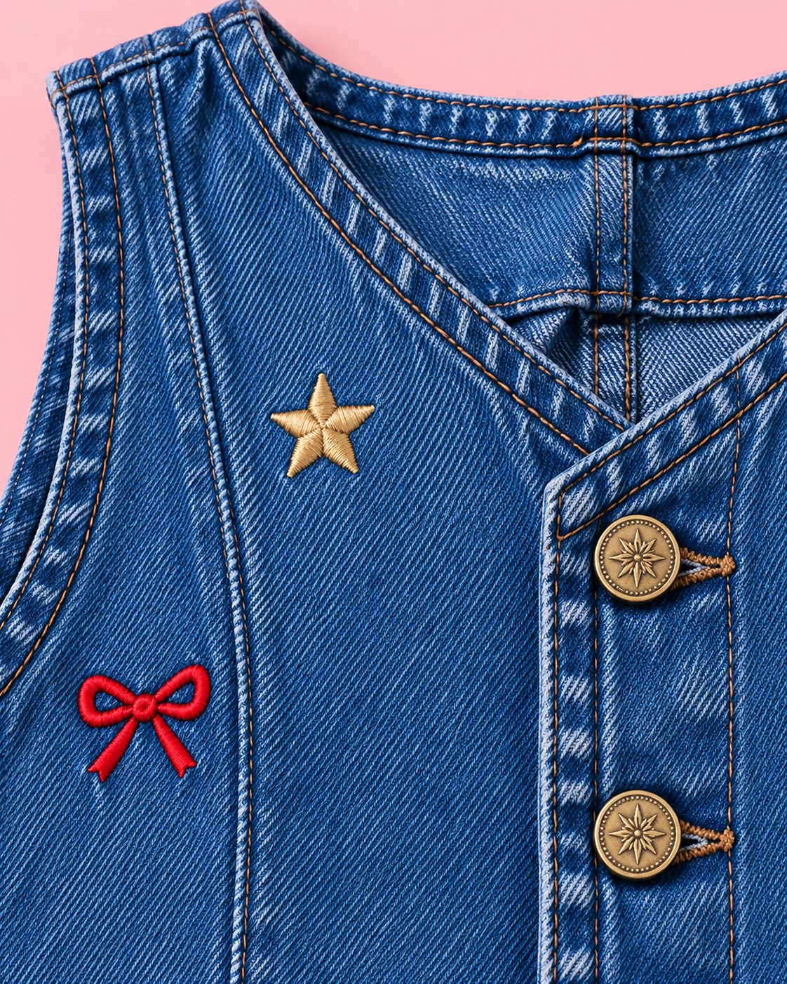 Conjunto Jeans Estrelinhas de Natal - foto 2