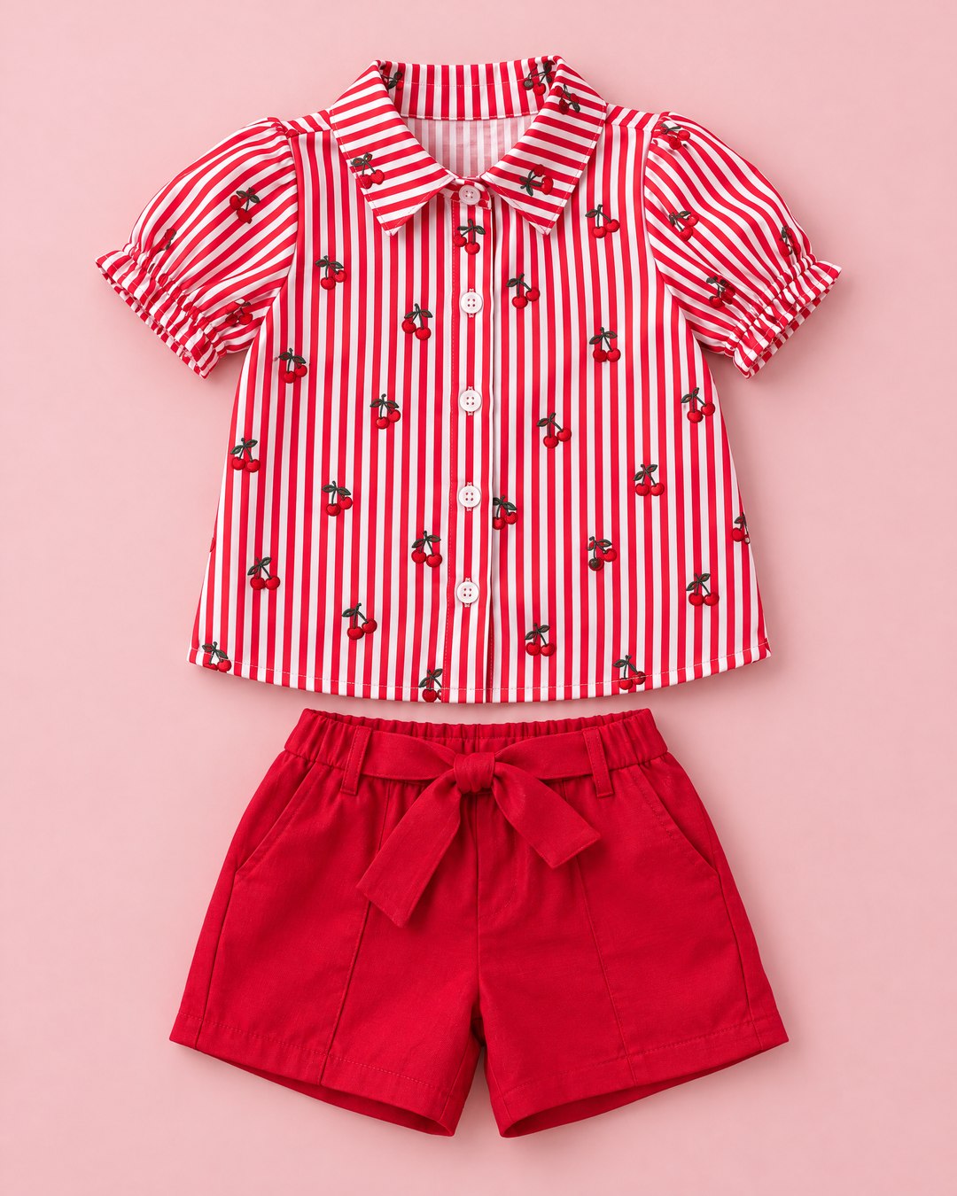 Conjunto Listras com Cerejas - foto 1