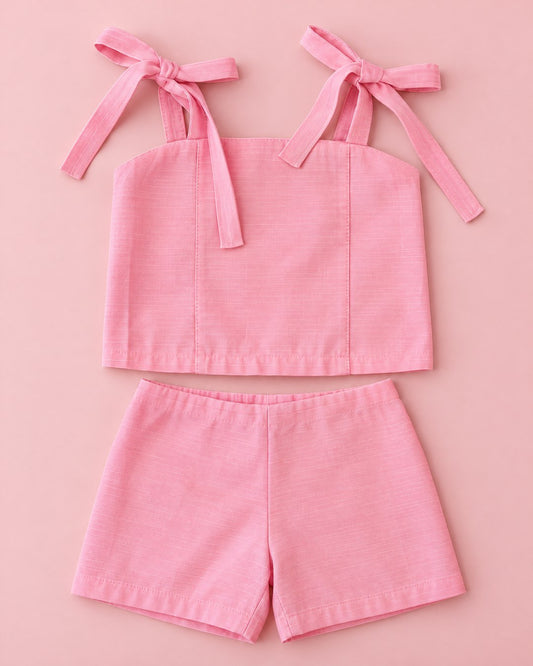 Conjunto rosa de amarrar - foto 1