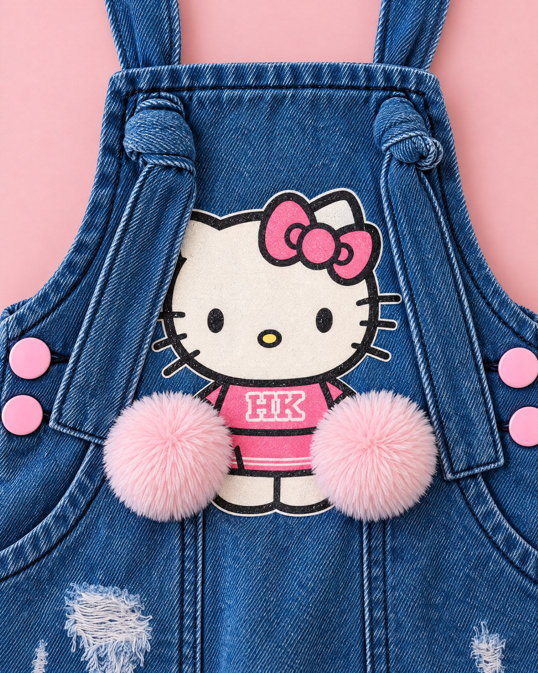 Jardineira Hello Kitty com Blusa Rosa - foto 2