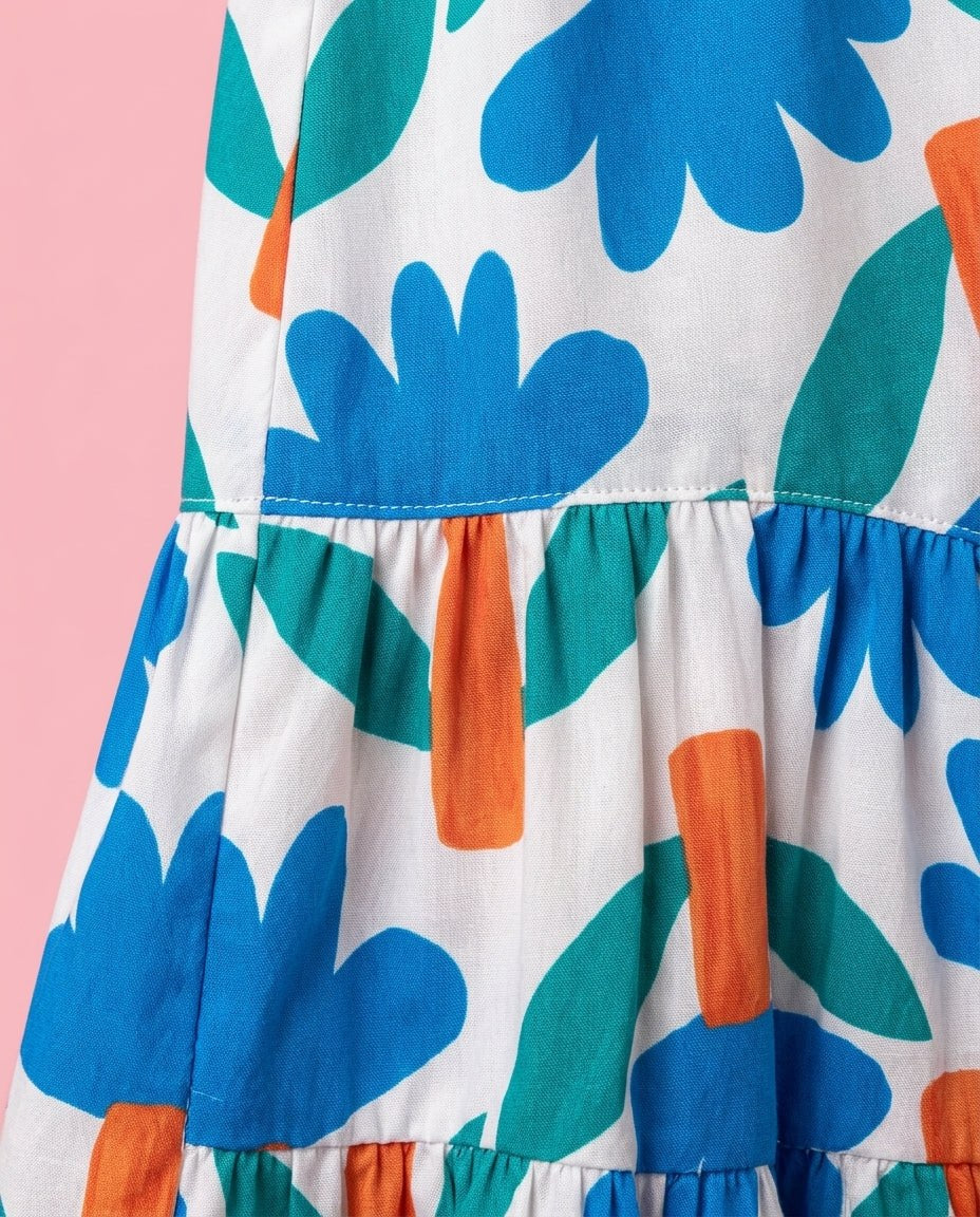 Vestido Floral azul - foto 2