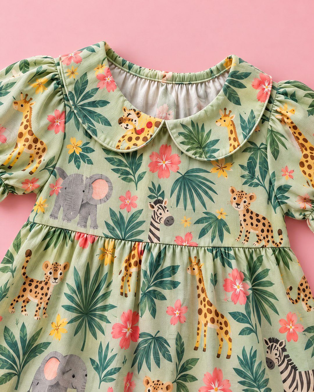 Vestido safari em tons suaves - foto 3