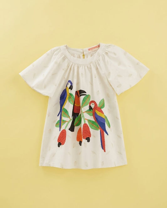 Vestido com tucanos - foto 1